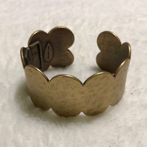 | NWOT Coldwater Creek Scalloped Gold Tone Bangle Bracelet…